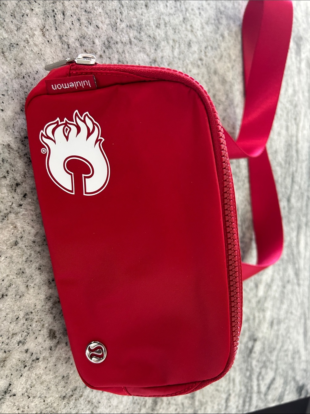 lululemon athletica Red Compact Crossbody Pouch